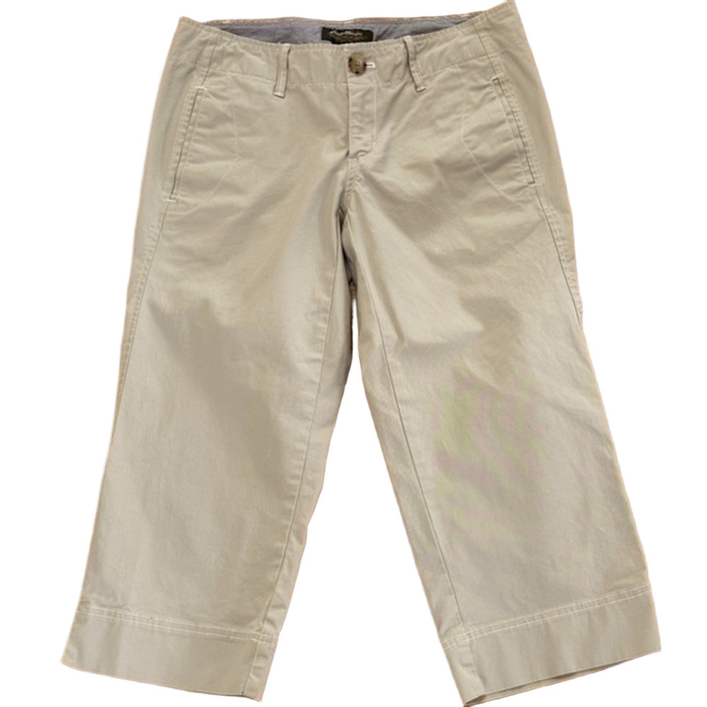 Eddie Bauer petite size 4, tan capris